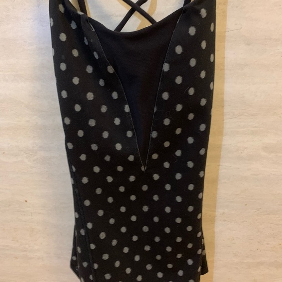 Lululemon Black Ghost Dot Tank Top - Picture 1 of 4